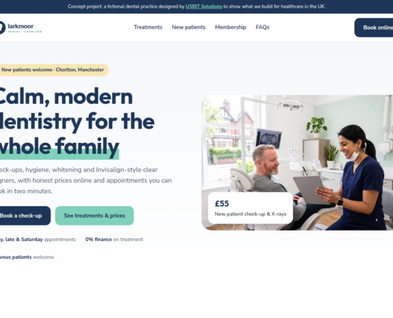 Larkmoor Dental website by USBIT Solutions