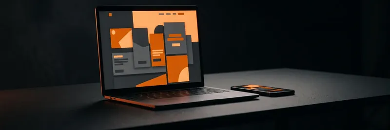 Laptop and phone showing a custom website designed in Nairobi by USBIT Solutions